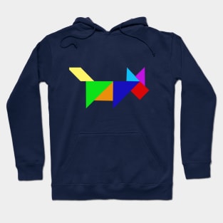 Tangram Dog Solid color Hoodie